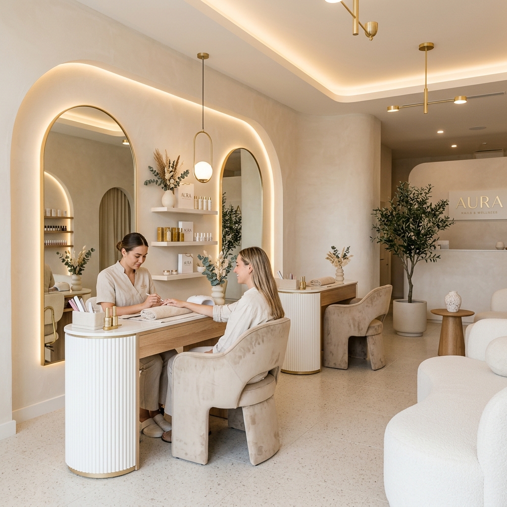 Interior de Aura Nail Atelier
